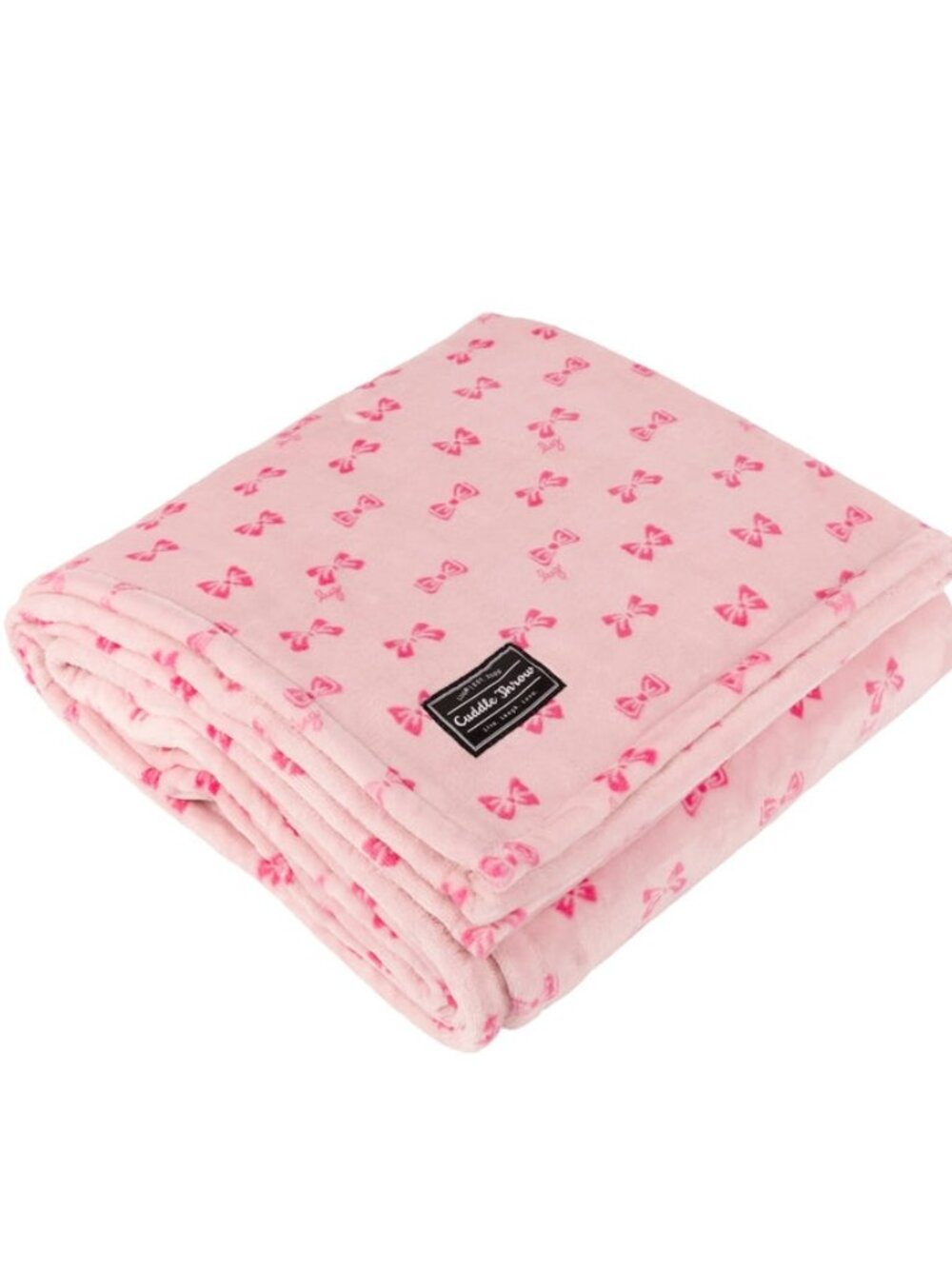 LUG - Cuddle Throw Blanket - Pink Bows